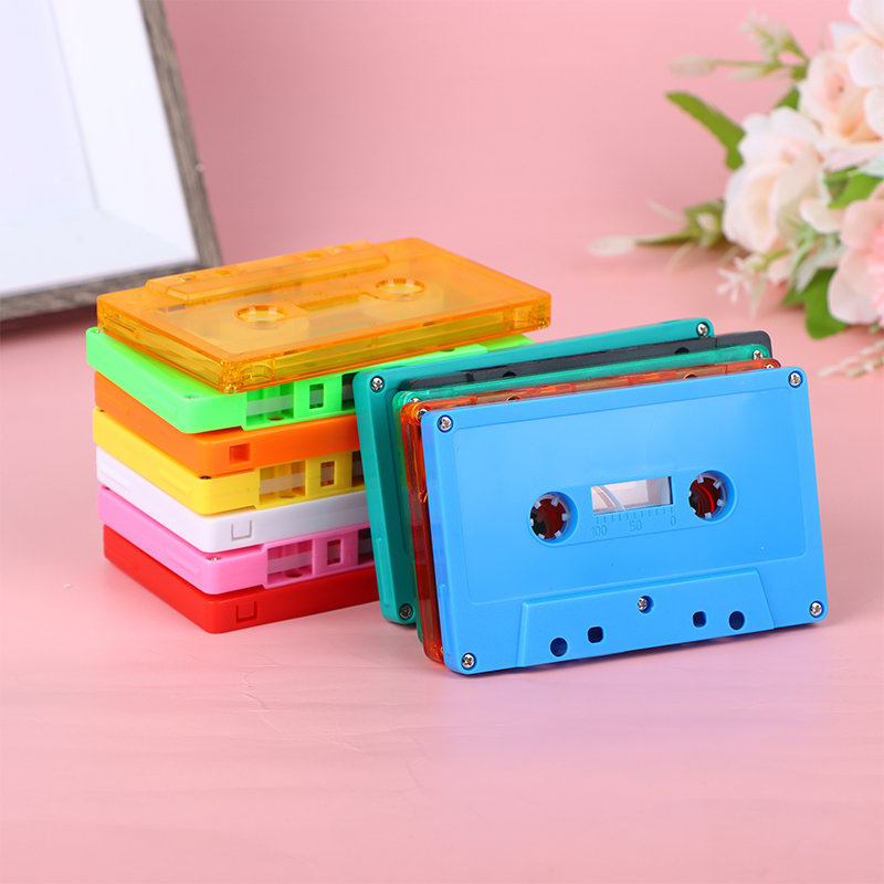 New【1Pc Color Blank Tape Case  - Reel Case avaliação e preço