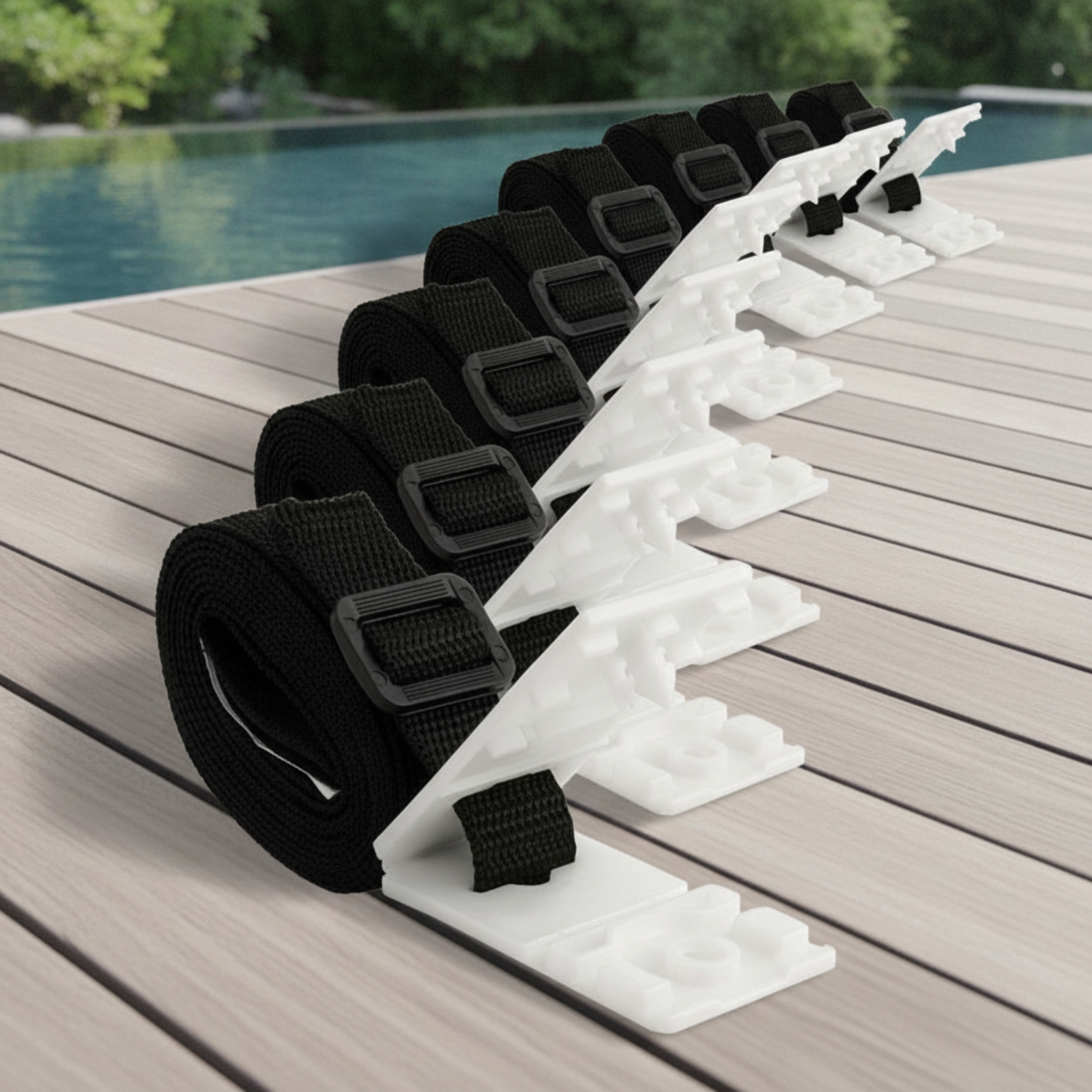 8 Pieces Solar Cover Reel Stra - Reel Cover avaliação e preço