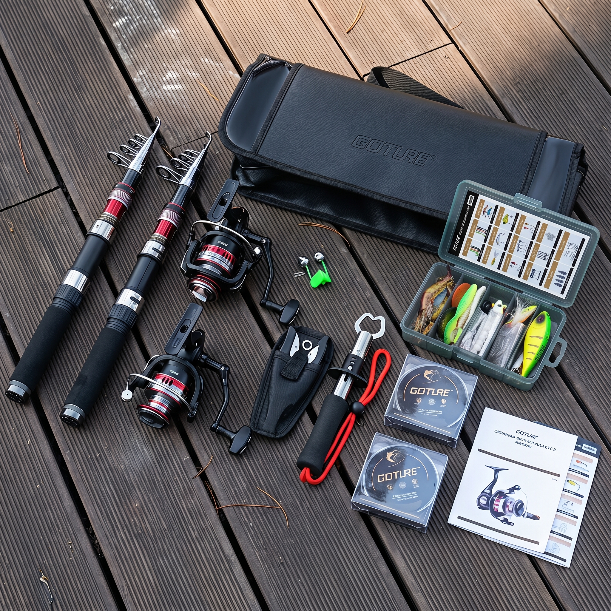 Goture Telescopic Fishing Rod  - Reel Bag avaliação e preço