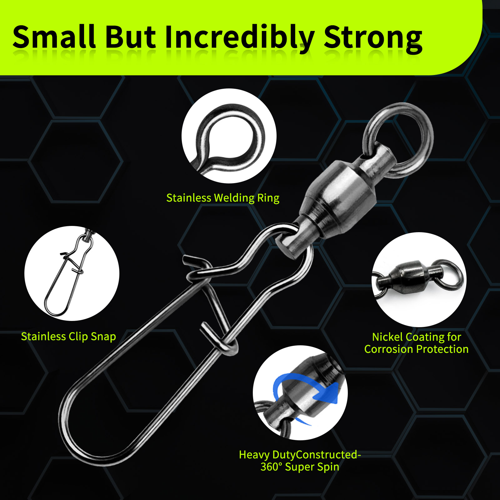 9KM 10PCS Ball Bearing Swivel  - Baitcasting Reel avaliação e preço