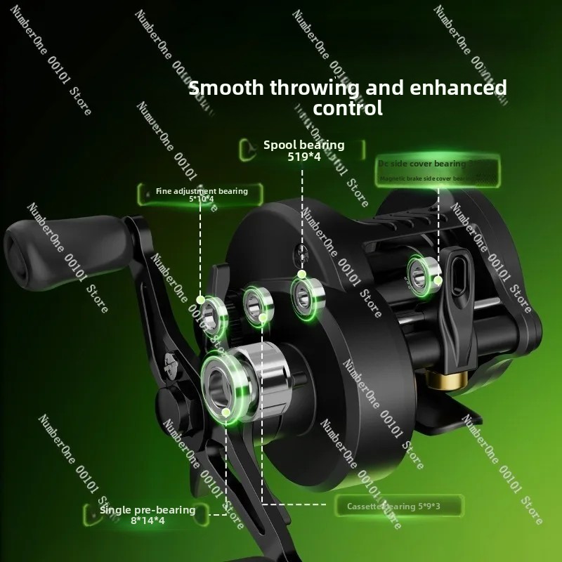 Electronic Magnetic Brake Fish - Baitcasting Reel avaliação e preço