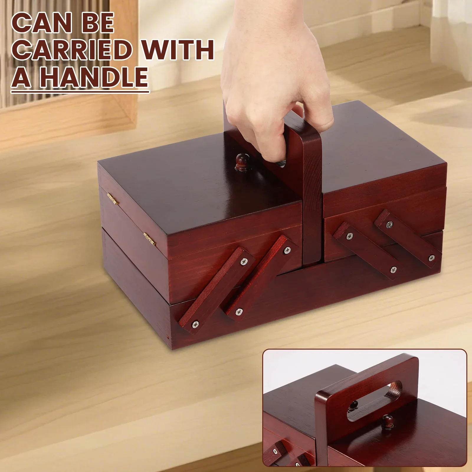 Expandable Sewing Thread Box W - Reel Handle avaliação e preço