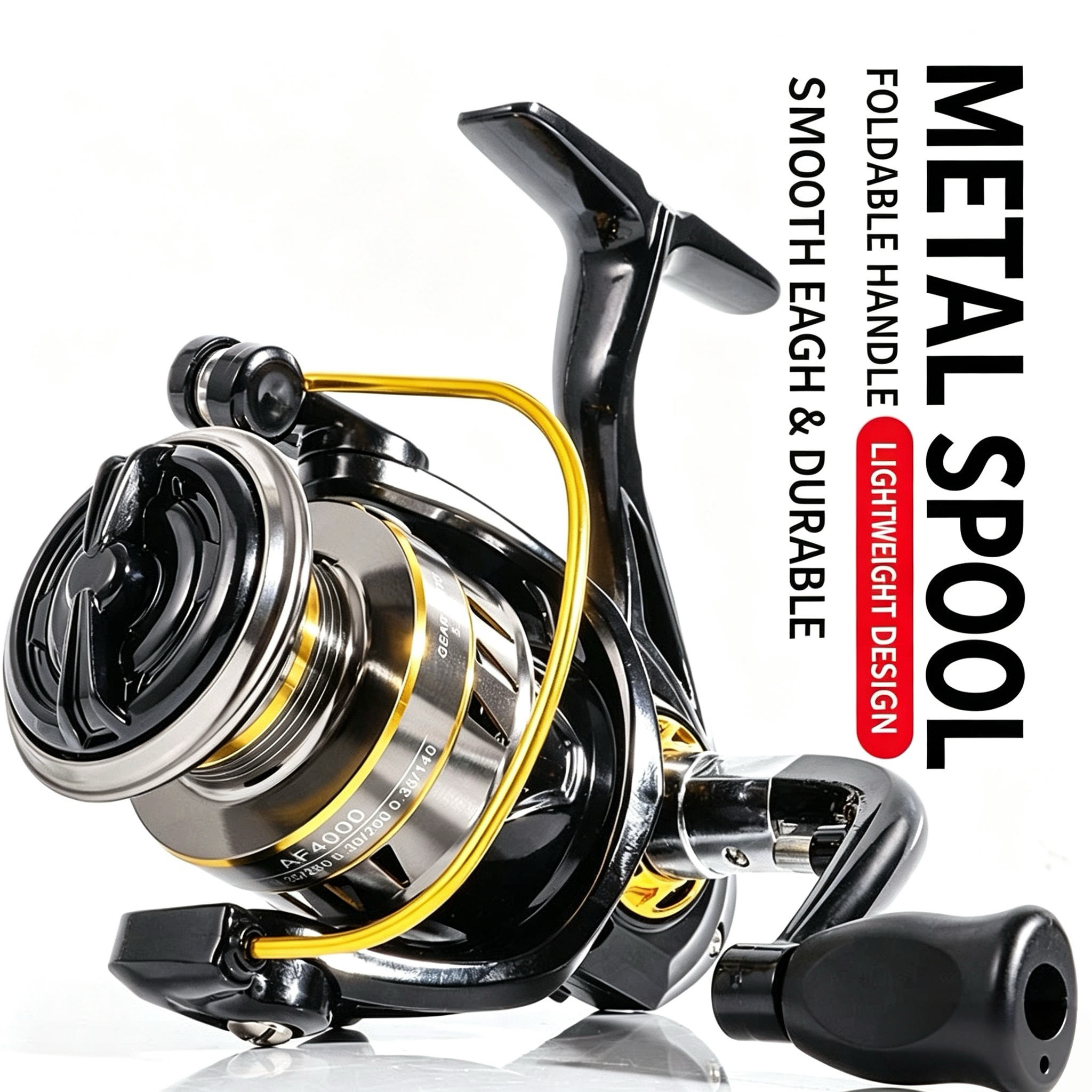 Full Metal Spinning Reel, Long - Spinning Reel avaliação e preço