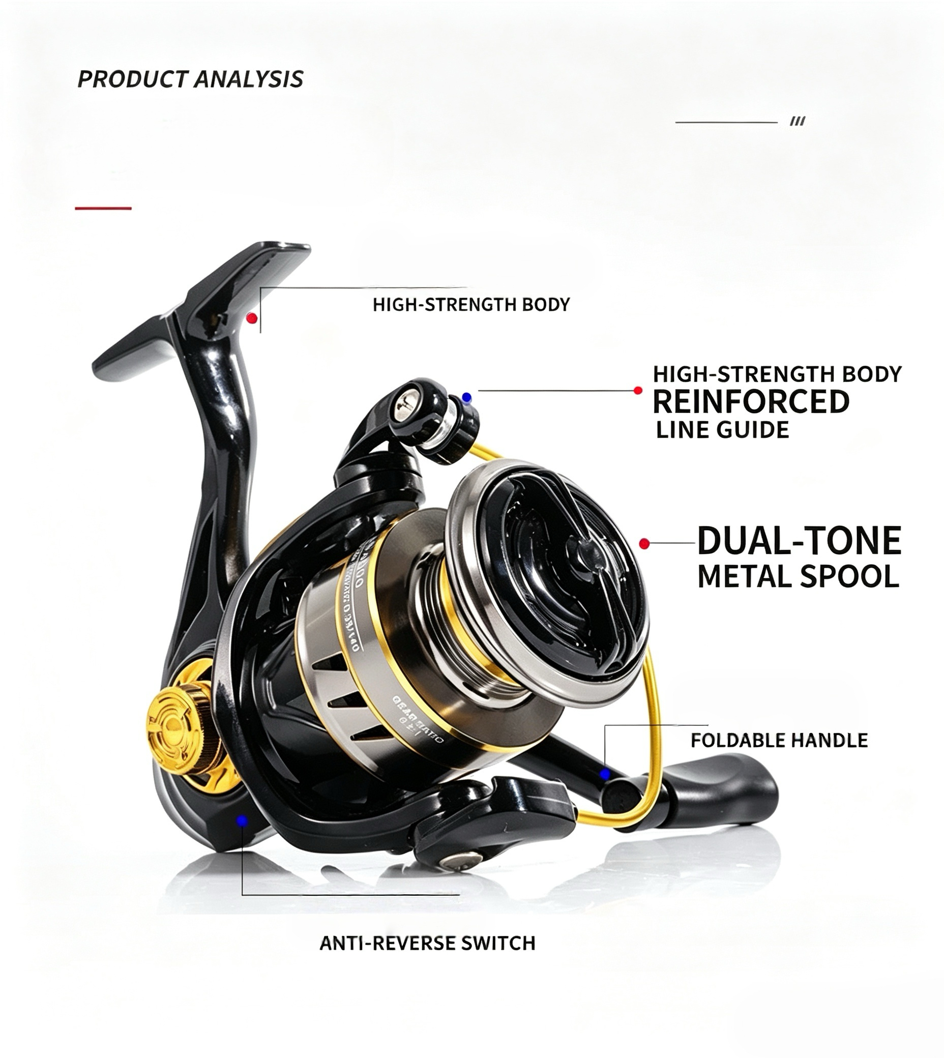Full Metal Spinning Reel, Long - Spinning Reel avaliação e preço