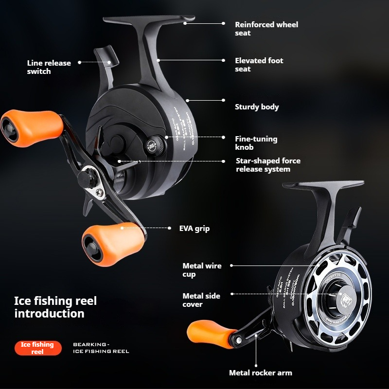 Winter Ice Fishing Reel, Micro - Ice Fishing Reel avaliação e preço