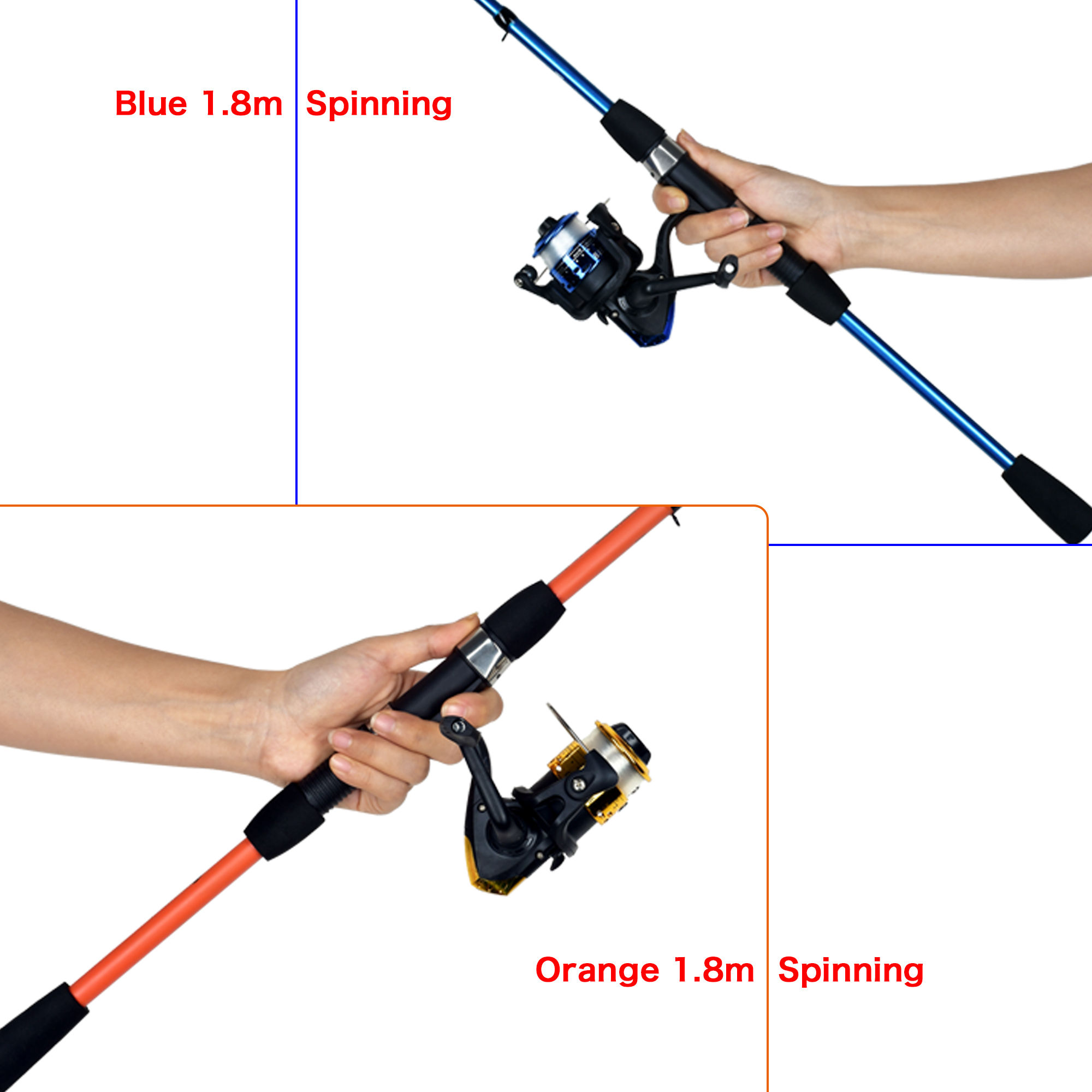 BIUTIFU Spinning Fishing Rod S - Spincast Reel avaliação e preço