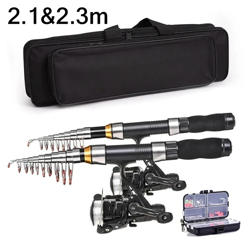 BRAVMAK 2.1/ 2.3 mTelescopic F - Spincast Reel avaliação e preço