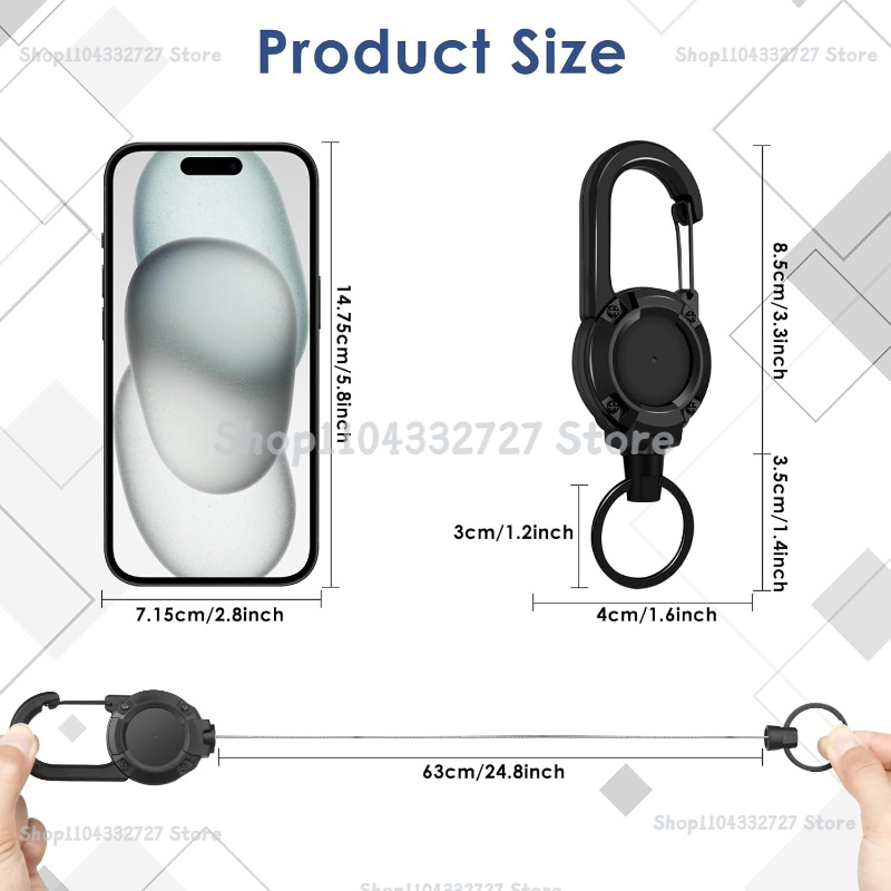 1/2/4pcs Extendable Retractabl - Reel Bag avaliação e preço